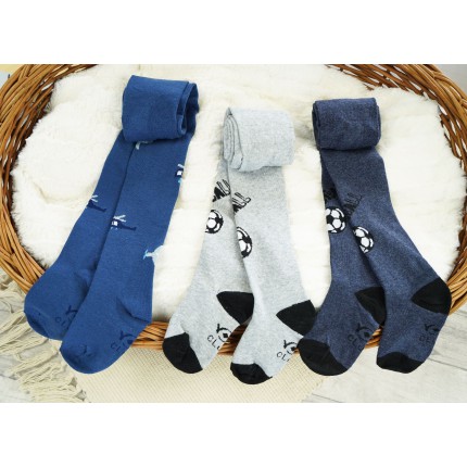 3pak RAJSTOPY bawełniane samoloty piłki chłopiece