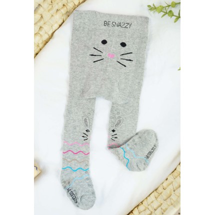 RAJSTOPY do RACZKOWANIA 3x ABS szare królik kolorowe paski wzór 689