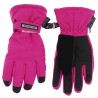 Amarantowe rękawiczki narciarskie 5P r.110-140 pięciopalczaste echt kids