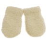 Beżowe RĘKAWICZKI ŁAPKI OCIEPLANE na futerku 10cm