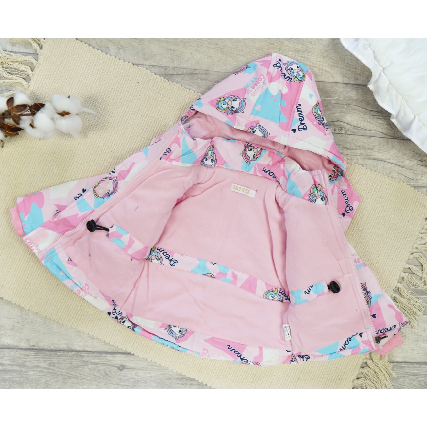 ZIMOWY KOMBINEZON dwuczęściowy PUDROWY RÓŻ w jednorożce dream kurtka + spodnie