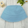 Niebieski KAPELUSZ BUCKET HAT gładka czapka z daszkiem lato bawełna