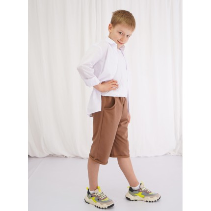 Camel krótkie spodenki 3/4 spodnie dresowe za kolano z wyciąganą gumką bezuciskowe