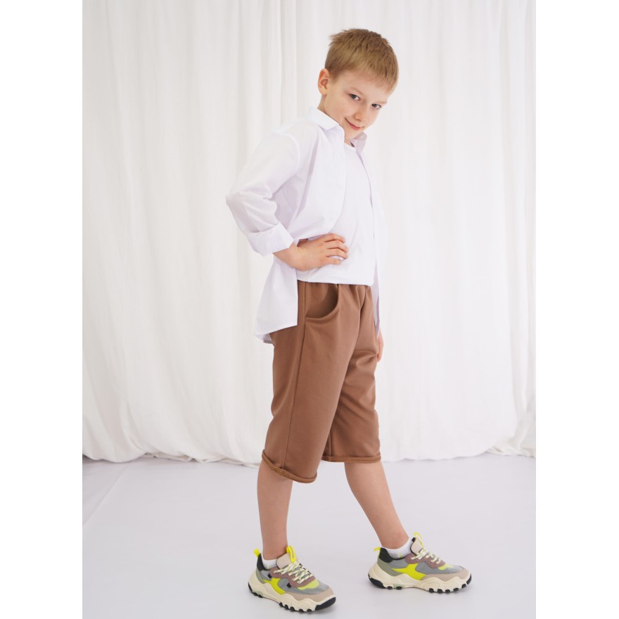 Camel krótkie spodenki 3/4 spodnie dresowe za kolano z wyciąganą gumką bezuciskowe