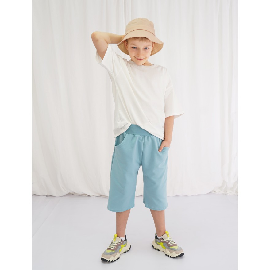 Iceberg krótkie spodenki 3/4 spodnie dresowe za kolano z wyciąganą gumką bezuciskowe