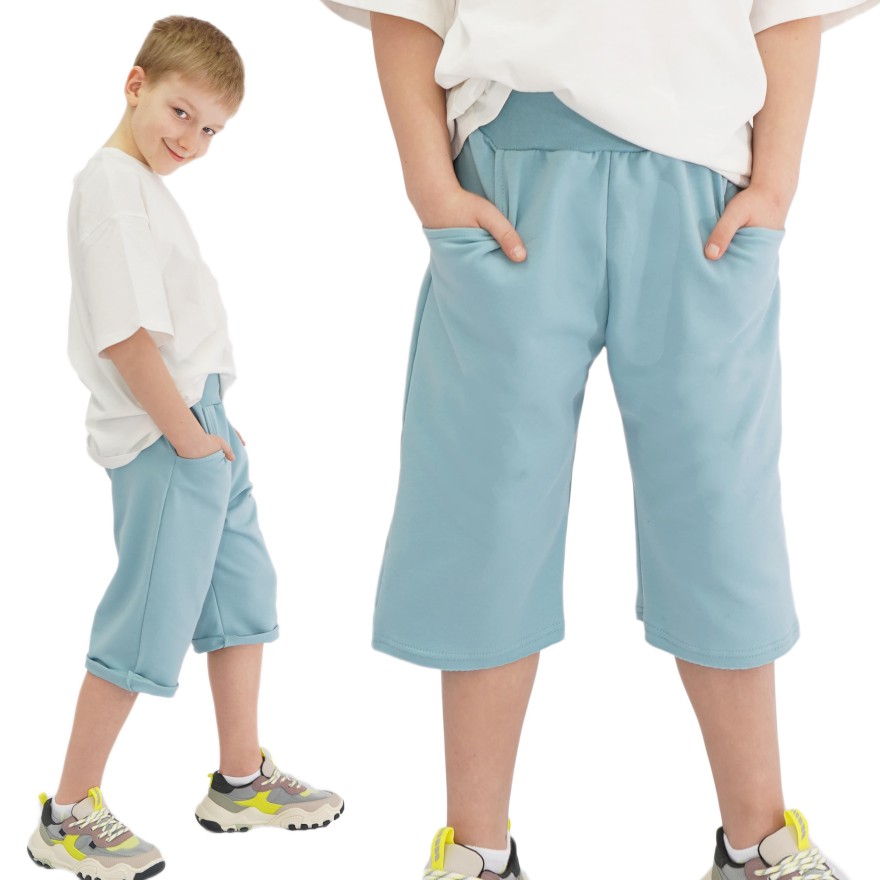 Iceberg krótkie spodenki 3/4 spodnie dresowe za kolano z wyciąganą gumką bezuciskowe