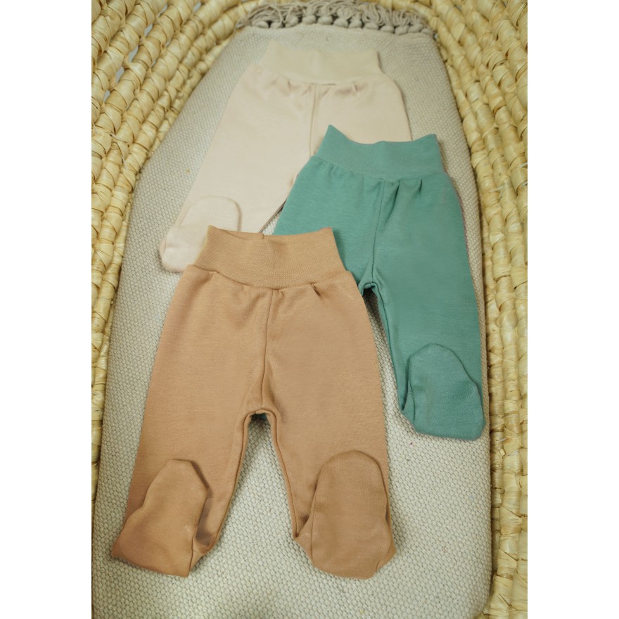 3pak PÓŁŚPIOCHY bezuciskowe szałwia beż WCZEŚNIAK