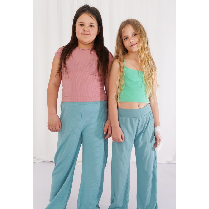 Iceberg spodnie szeroka nogawka wide leg prążek z wyciąganą gumką wiosna lato