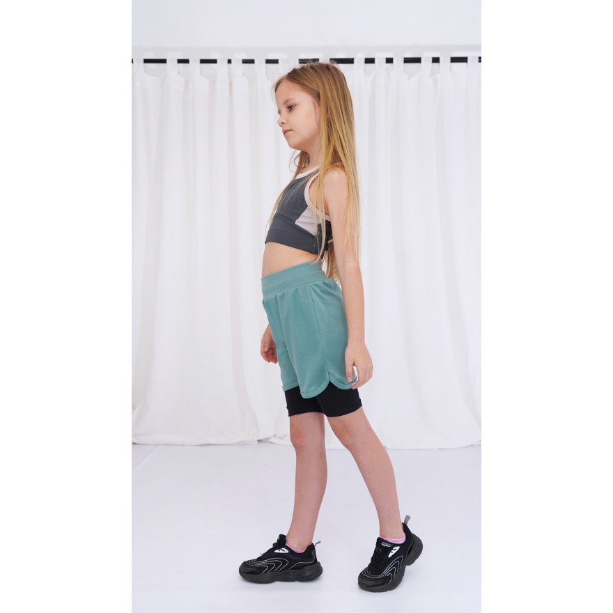 Czarne kolarki z kieszeniami krótkie legginsy spodenki na lato