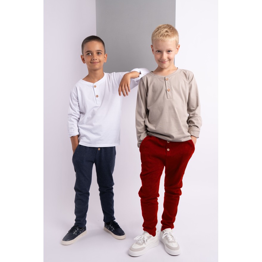 Bordowe eleganckie spodnie wizytowe z wyciąganą gumką prążek slim święta