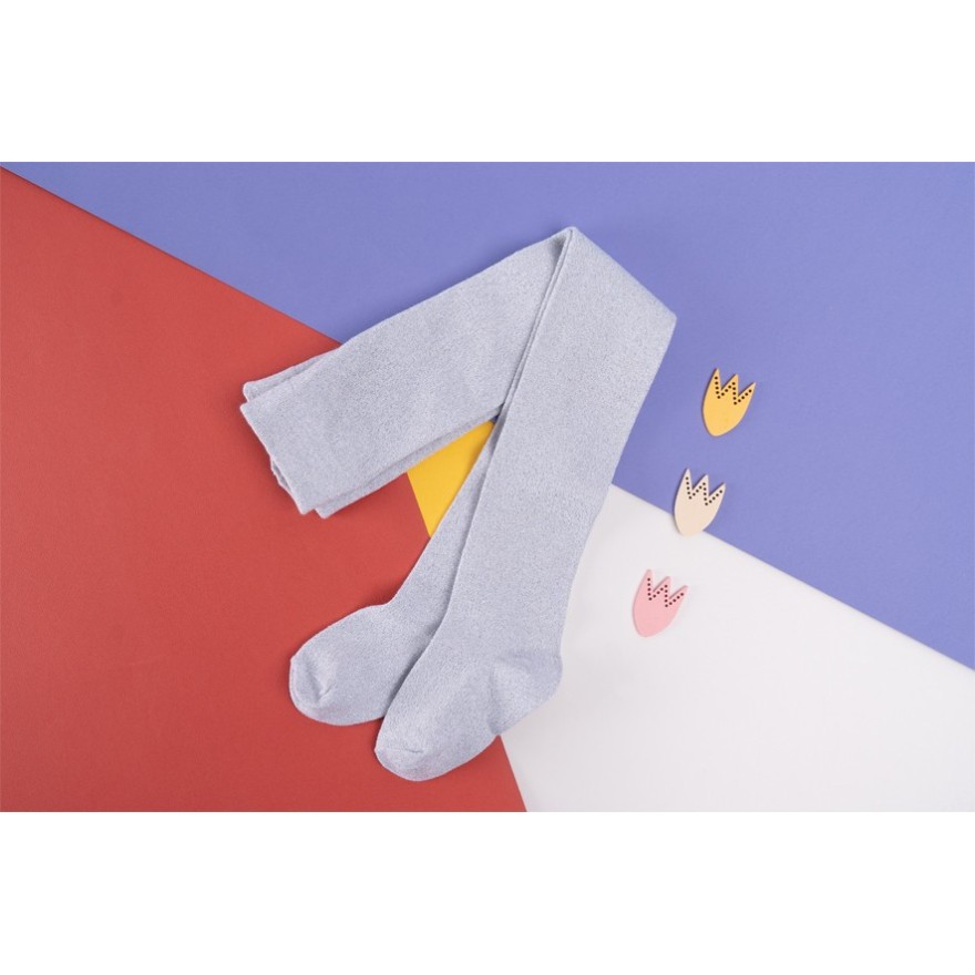 Białe rajstopy bawełniane ze srebrną błyszczącą nitką dziewczęce brokatowe