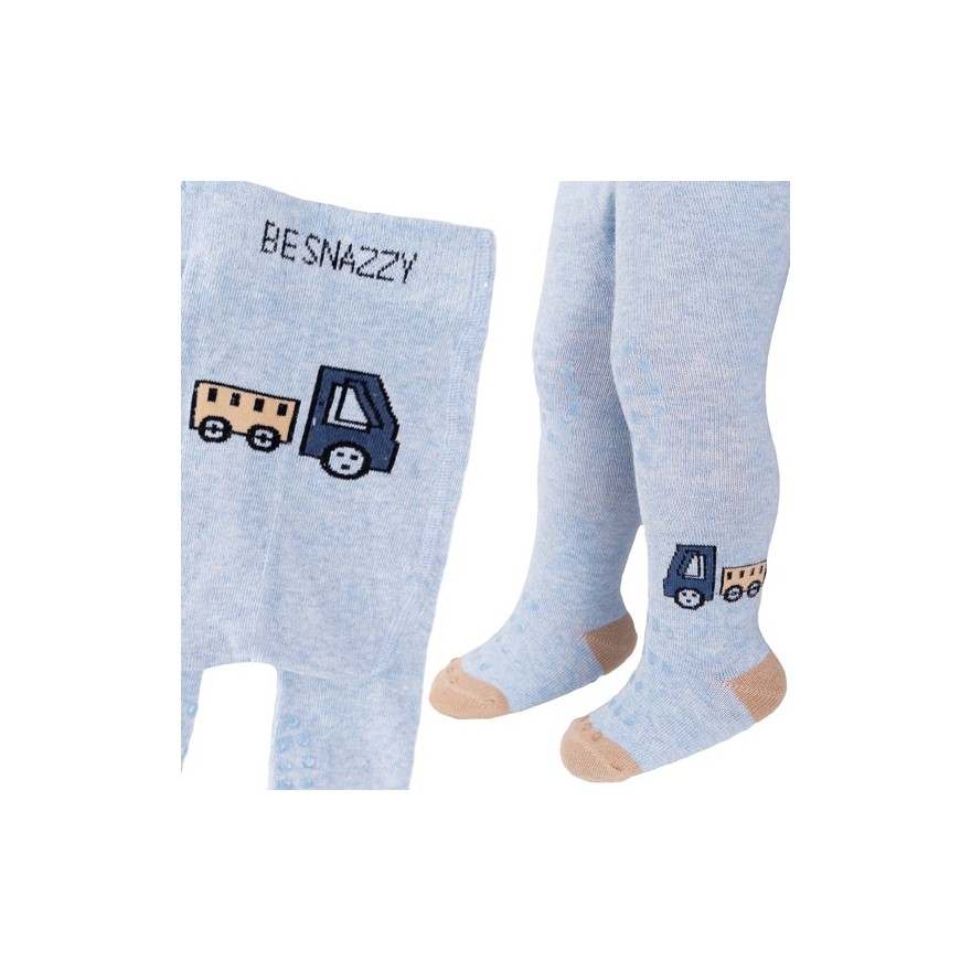 RAJSTOPY do RACZKOWANIA 3x ABS niebieskie z ciężarówką wzór 690