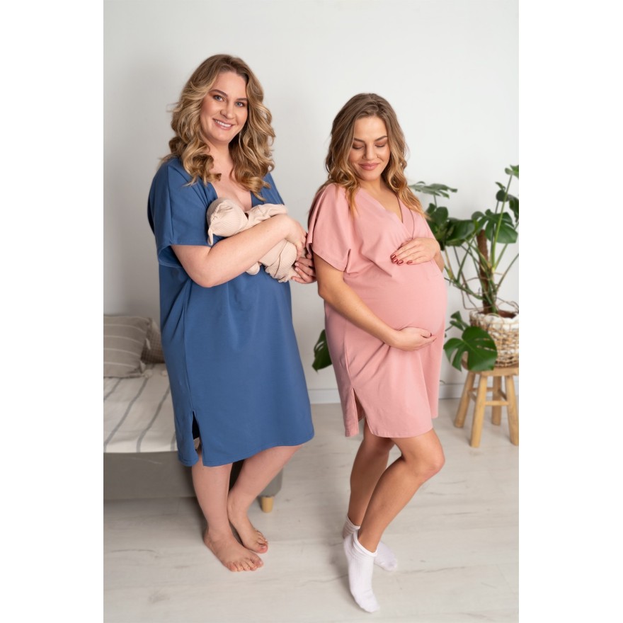 Różowa KOSZULA CIĄŻOWA