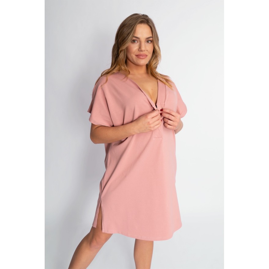 Różowa KOSZULA CIĄŻOWA