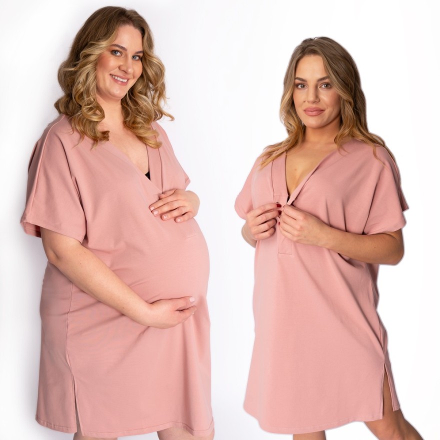 Różowa KOSZULA CIĄŻOWA