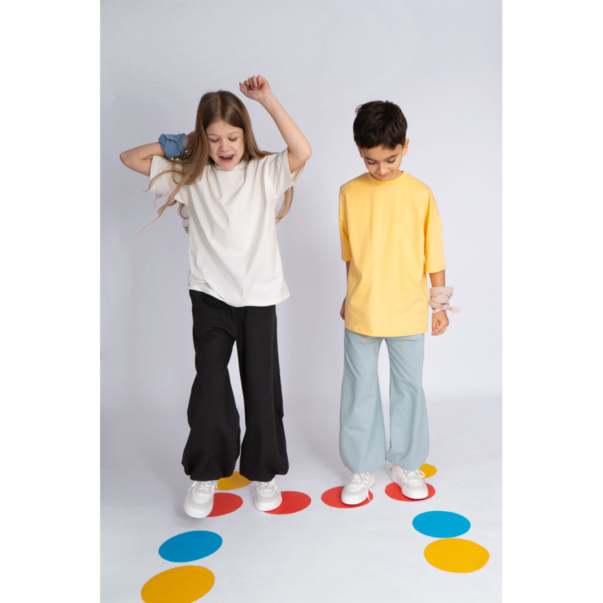 Żółta KOSZULKA OVERSIZE t-shirt krótki rękaw