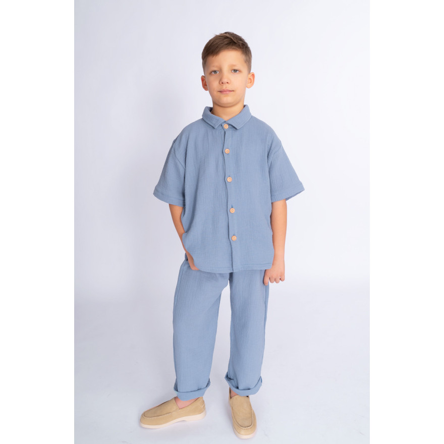 Jeans spodnie muślinowe do kostki 7/8 regulowane w pasie