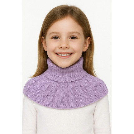 Wrzosowy KOMIN ZIMOWY dziewiarski dziecięcy one size jesień zima