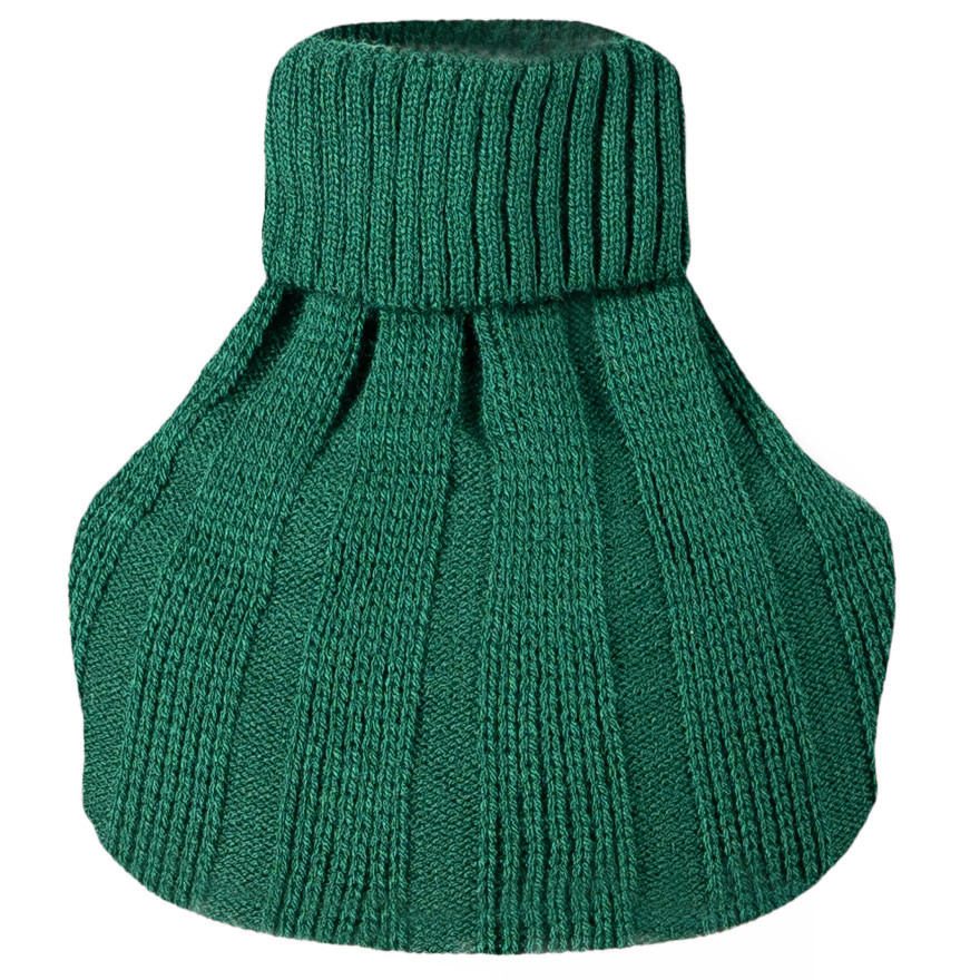 Butelkowa zieleń KOMIN ZIMOWY dziewiarski dziecięcy one size jesień zima