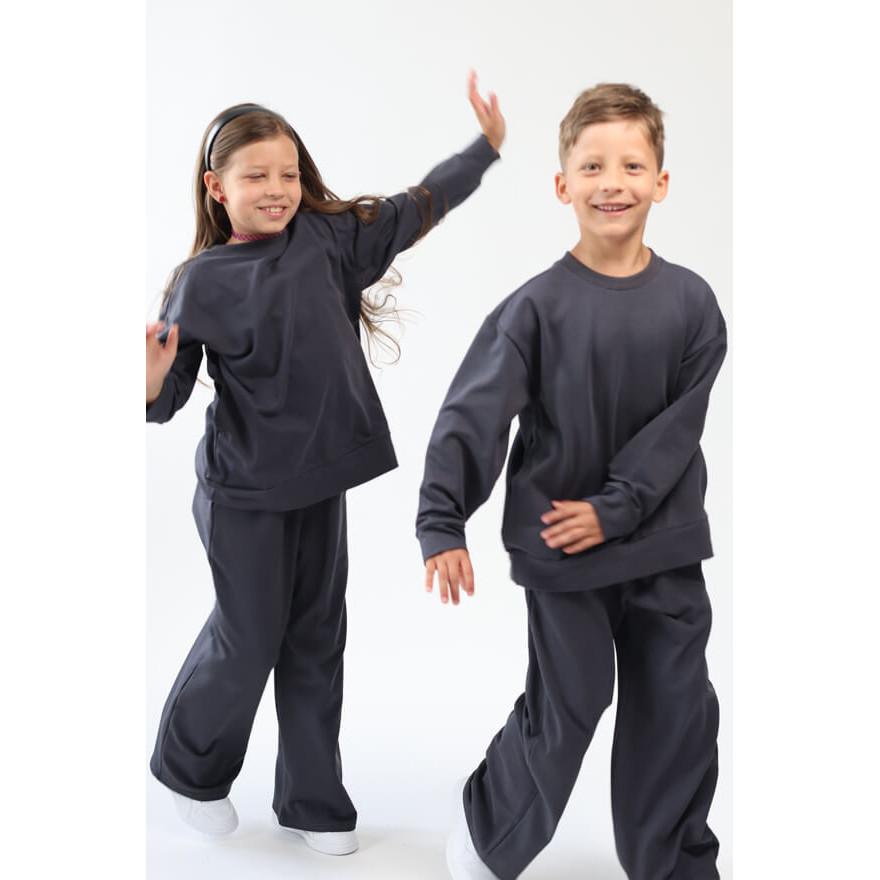 Bluza dresowa BEAT grafitowa NA MESZKU z UKRYTĄ KIESZENIĄ NA TELEFON