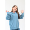 Bluza dresowa MOVE niebieska NA MESZKU Z UKRYTĄ KIESZENIĄ NA TELEFON