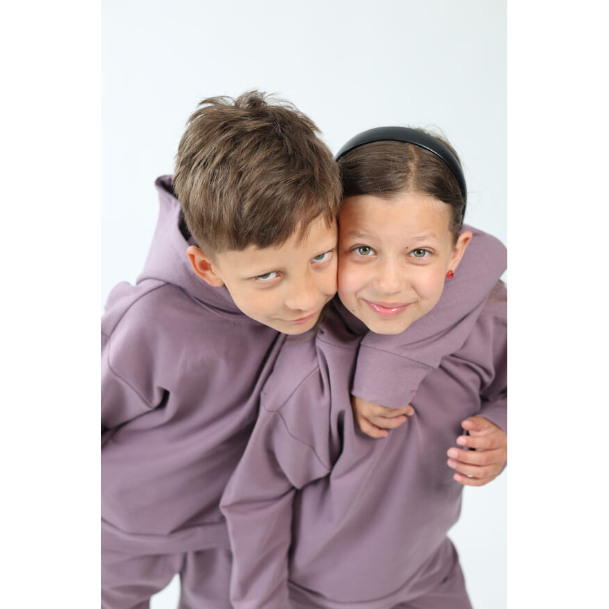 Bluza dresowa MOVE fioletowa NA MESZKU Z UKRYTĄ KIESZENIĄ NA TELEFON