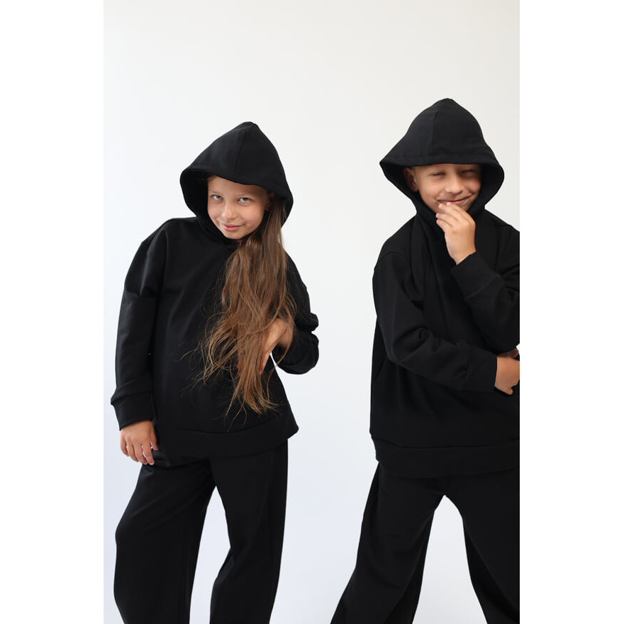 Bluza dresowa MOVE czarna NA MESZKU Z UKRYTĄ KIESZENIĄ NA TELEFON