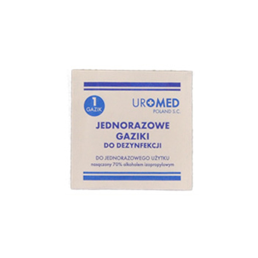 Gaziki nasączone alkoholem 10 sztuk do pępka