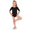 BODY GIMNASTYCZNE kolor czarny BALET TANIEC GIMNASTYKA