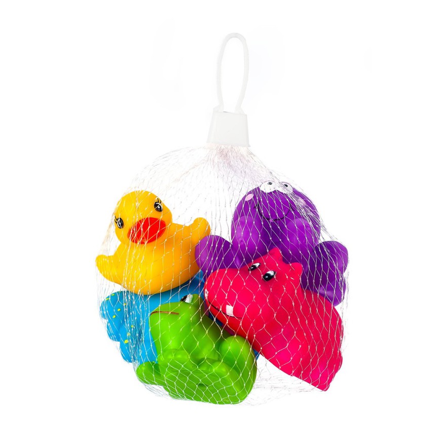 ZABAWKI DO KĄPIELI ZWIERZĄTKA 5 szt AKUKU