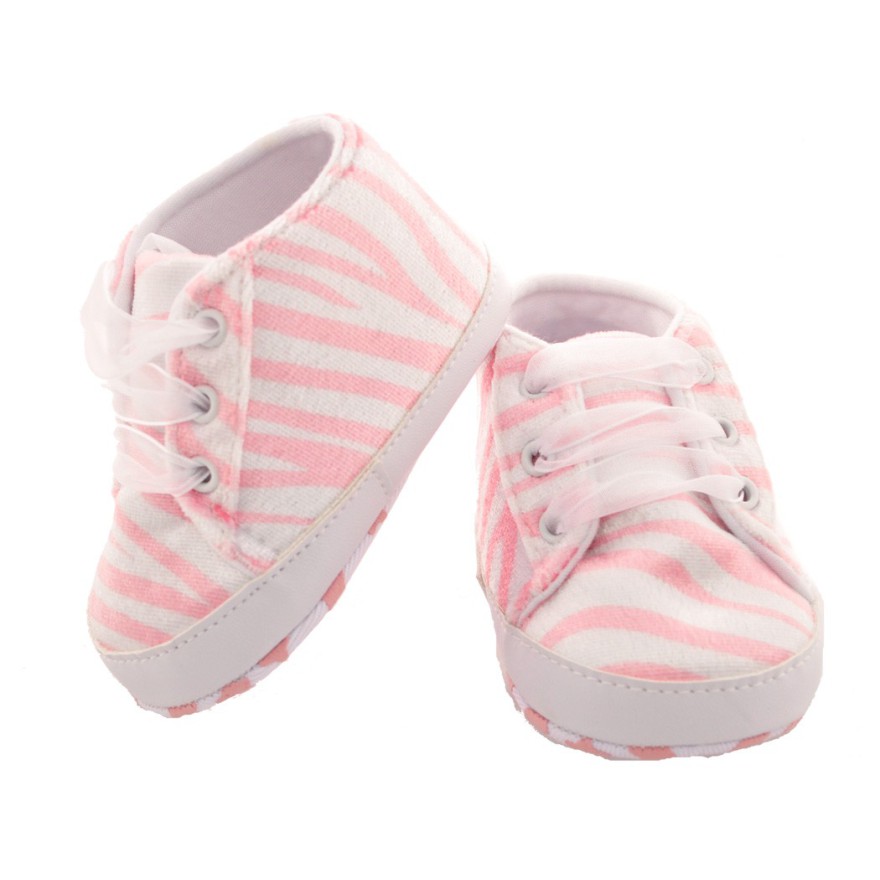 BUCIKI ZEBRA TRAMPKI rózowe BUTY NIECHODKI