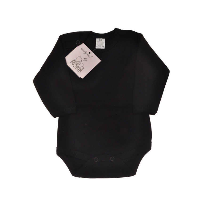 Czarne BODY z długim rękawem