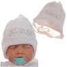 CZAPKA ZIMOWA MISIE BIAŁA ZIMA CHRZEST