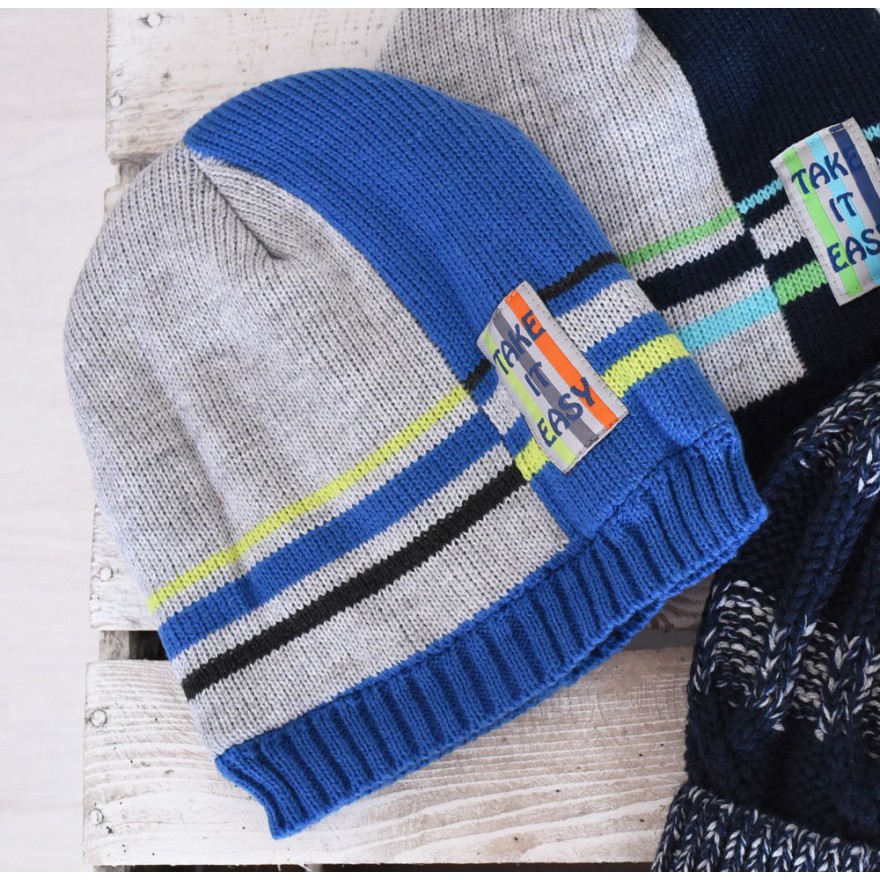 Czapka zimowa dla chłopca Steve niebieska