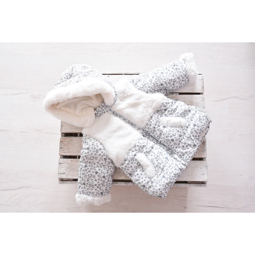 BIAŁA KURTKA pikowana ocieplona CHRZEST