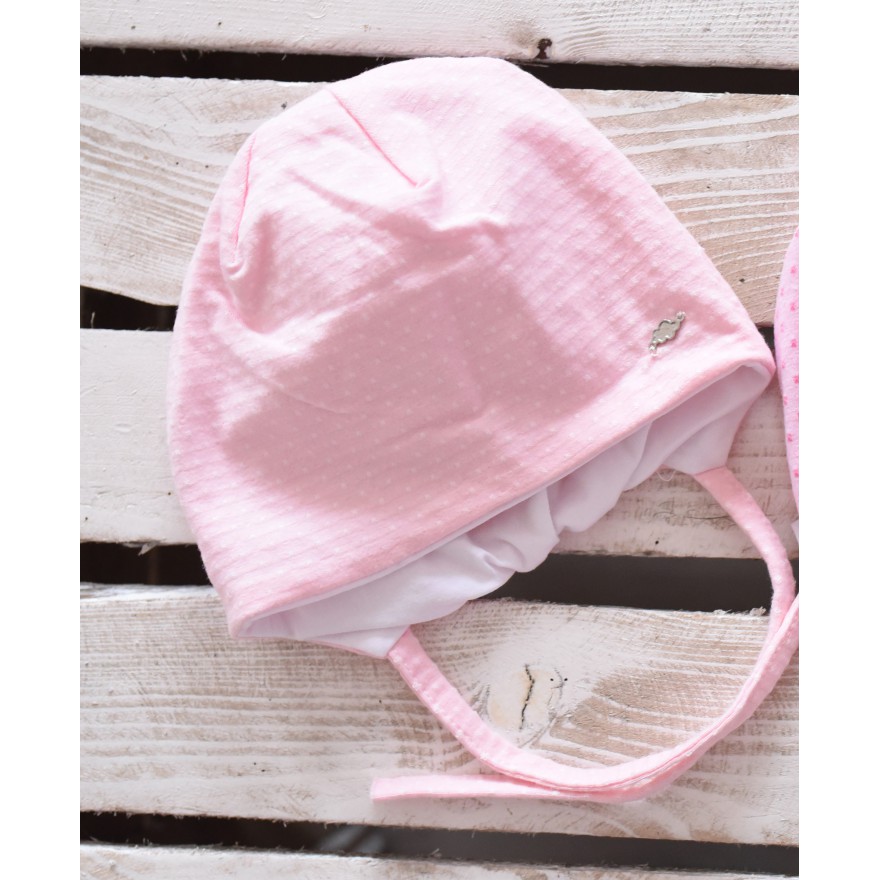 Czapka dziewczęca OKTAWIA r. 38-40 rózowa +B