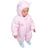 ZIMOWY KOMBINEZON jednoczęściowy ocieplany pink
