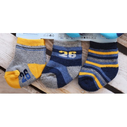 3 pary SKARPETKI frotte BOY wzór C4