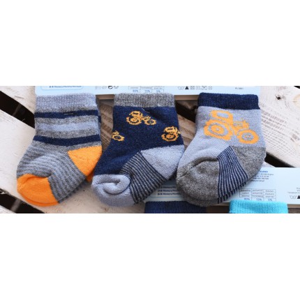 3 pary SKARPETKI frotte BOY wzór C5