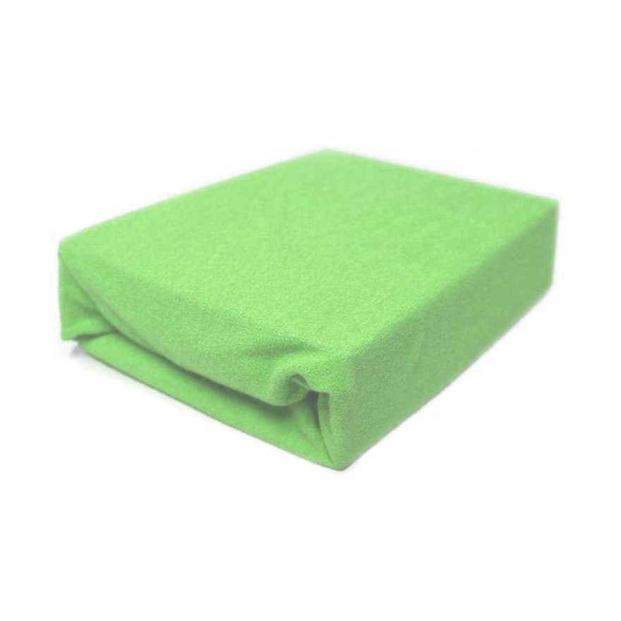 ZIELONE PRZEŚCIERADŁO FROTTE 60x120 z GUMKĄ