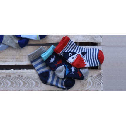 3 pary SKARPETKI dla chłopca wzór CH6