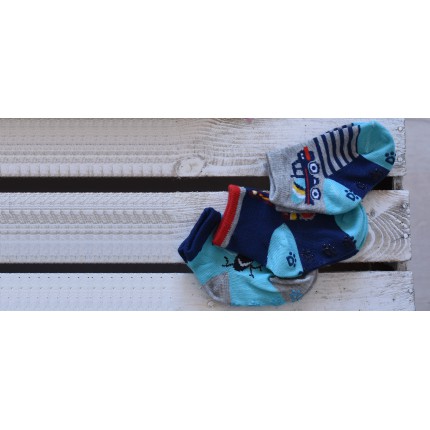 3 pary SKARPETKI ANTYPOŚLIZGOWE ABS wzór CH1