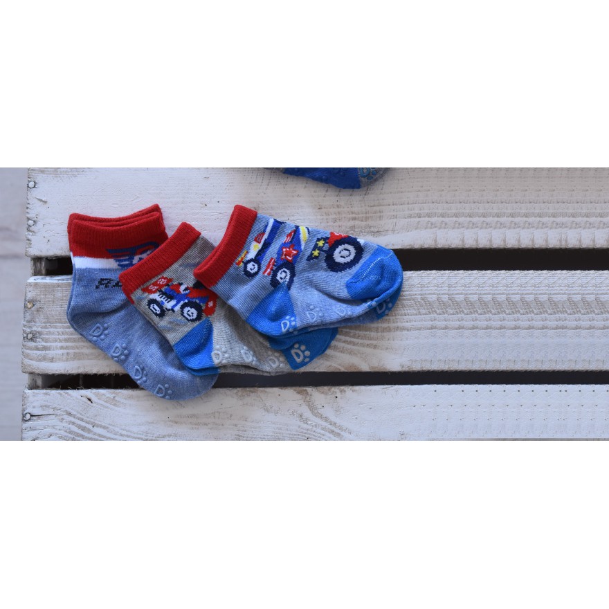 3 pary SKARPETKI ANTYPOŚLIZGOWE ABS wzór CH2