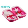 ZESTAW PIELĘGNACYJNY kosmetyczka SZCZOTKA NOŻYCZKI pink