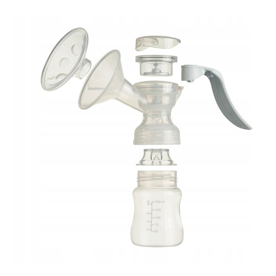 AKUKU LAKTATOR RĘCZNY + BUTELKA ODCIĄGACZ POKARMU