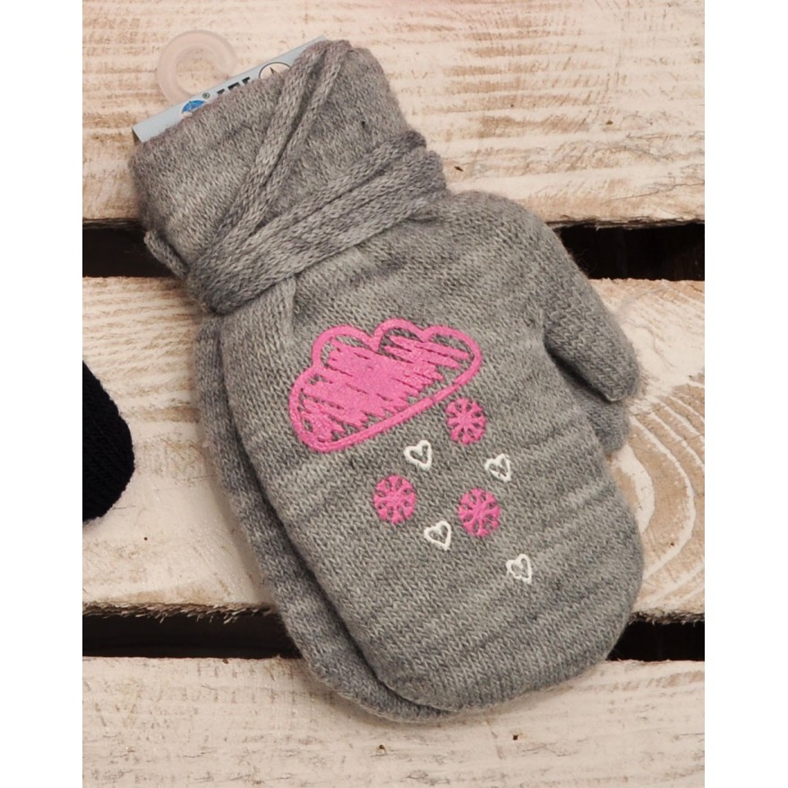 Rękawiczki dziewczęce z jednym palcem ChmuraS