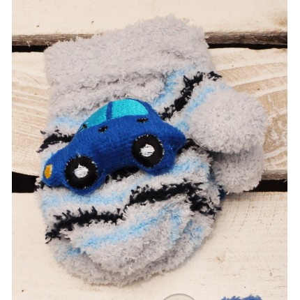 Zimowe rękawiczki frotte z maskotką AutoS