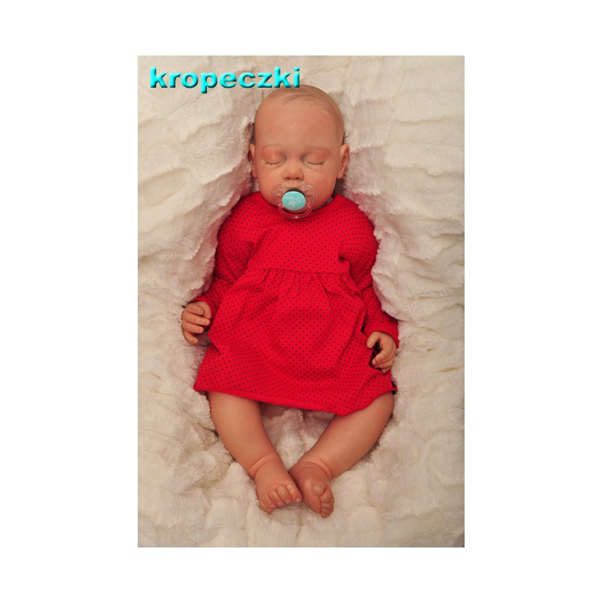 Body sukienka niemowlęca wzór czerwona w kropeczki