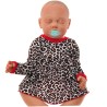 Body sukienka niemowlęca wzór panterka1