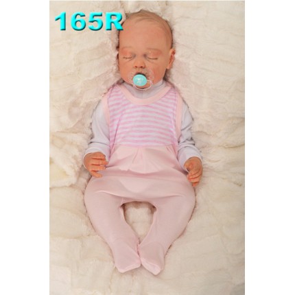 ŚPIOCHY ŚPIOSZKI bawełniane, w różowo-białe paski,wzór 165R